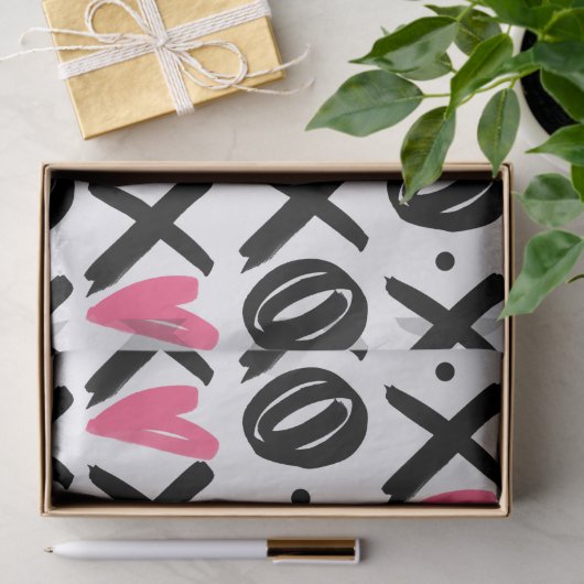 XOXO Heart Pattern Valentijnsdag Tissuepapier (Geschenk)
