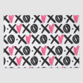 XOXO Heart Pattern Valentijnsdag Tissuepapier (Voorkant)