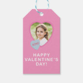 XOXO Heart Photo Valentijnsdag Simple Gift Label Cadeaulabel (Voorkant)