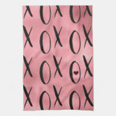 XOXO Heart Pink Glam Theedoek (Verticaal)