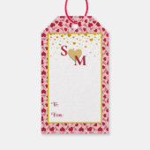 XOXO Heart Schattige & speels Cadeaulabel (Achterkant)