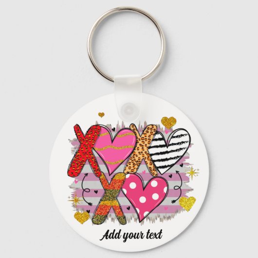 XOXO Heart Schattige & speels Sleutelhanger (Voorkant)