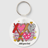 XOXO Heart Schattige & speels Sleutelhanger (Achterkant)