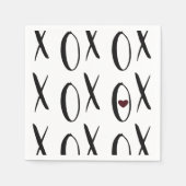 XOXO Heart Servetten (Voorkant)