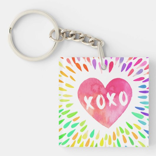 XoXo Heart Sleutelhanger (Voorkant)