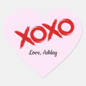 Xoxo Heart Sticker (Voorkant)