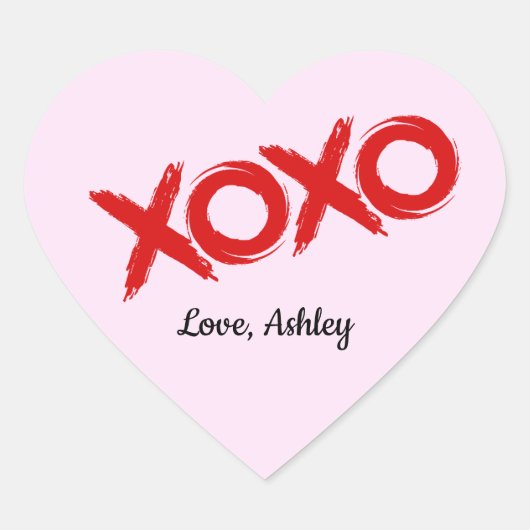 Xoxo Heart Sticker (Voorkant)