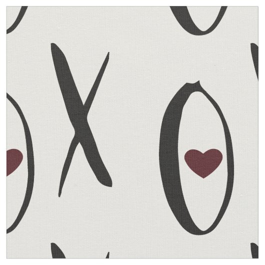 XOXO Heart Stof (Close Up)