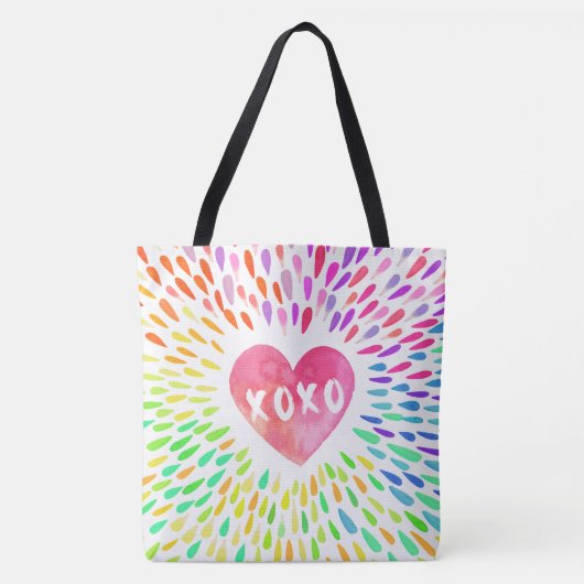 XoXo Heart Tote Bag (Voorkant)