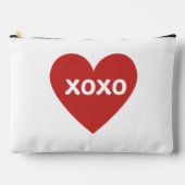 XOXO Heart Zipper Pouch Make-up Bag Etui (Voorkant)