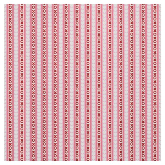 xoxo Hearts Fabric Stof (Swatch)