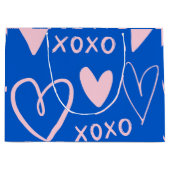 XOXO Hearts Large Gift Bag  Groot Cadeauzakje (Voorkant)