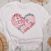 XOXO Hearts Love & Kisses Valentijnsdag T-shirt