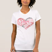 XOXO Hearts Love & Kisses Valentijnsdag T-shirt (Voorkant)