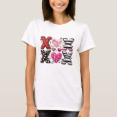 XOXO Hearts Trendy Liefde & Knuffels Design T-shirt (Voorkant)
