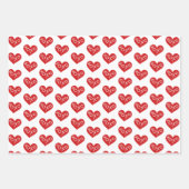 XOXO Hearts Valentijnsdag geschenken Inpakpapier Vel (Voorkant)