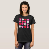 XOXO Hearts Valentine's Day for Him Her Kids T-shirt (Voorkant volledig)