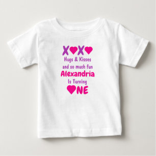 XOXO Hugs en Kisses 1ste verjaardag