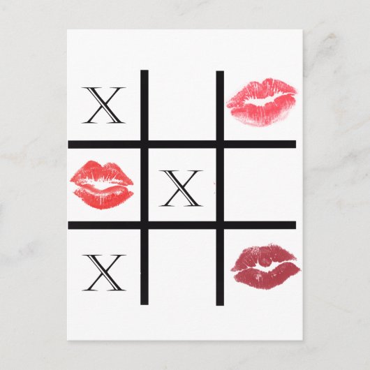 XOXO-hugs en Kisses Briefkaart (Voorkant)