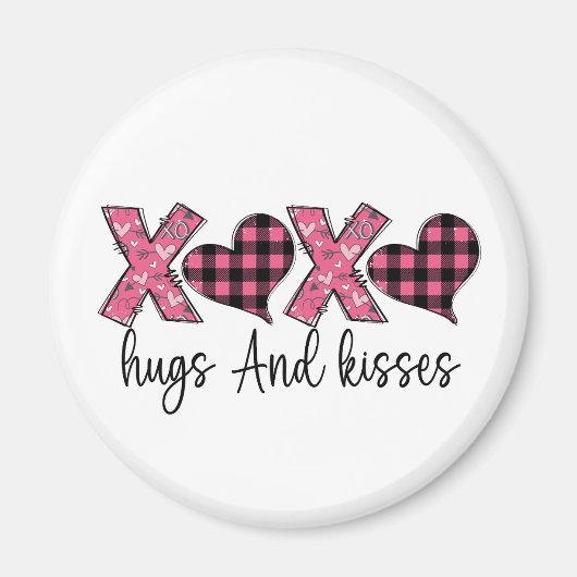Xoxo Hugs en Kisses Magneet (Voorkant)