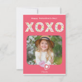 XOXO Hugs en Kisses Photo Classroom Kaart (Voorkant)