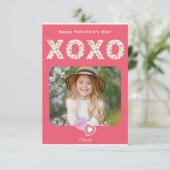 XOXO Hugs en Kisses Photo Classroom Kaart (Staand voorkant)