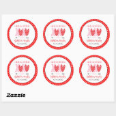 XOXO Hugs en Kisses Valentijnsdag Ronde Sticker (Vel)