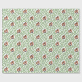 XOXO Hugs & Kisses 2 Photo Green Brush Script Cadeaupapier (Vlak)