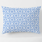 XOXO Hugs & Kisses Blue Cute Modern Pattern Kussensloop