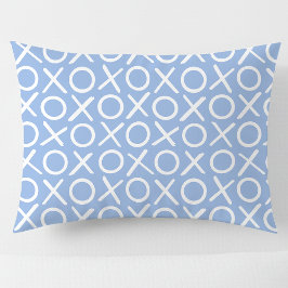 XOXO Hugs & Kisses Blue Cute Modern Pattern Kussensloop
