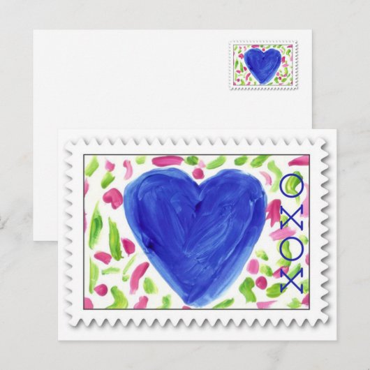 XOXO - Hugs & Kisses - Briefkaart (Voorkant / Achterkant)