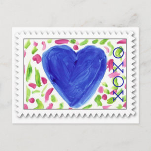 XOXO - Hugs & Kisses - Briefkaart