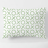 XOXO Hugs & Kisses Green White Modern Pattern Kussensloop