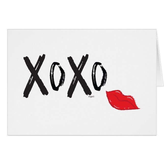 XoXo-Hugs-Kisses-met-Rode-Lips (Voorkant Horizontaal)