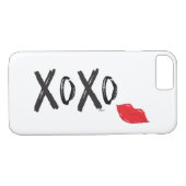 XoXo-Hugs-Kisses-met-Rode-Lips Case-Mate iPhone Case (Achterkant (Horizontaal))