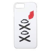 XoXo-Hugs-Kisses-met-Rode-Lips Case-Mate iPhone Case (Achterkant)