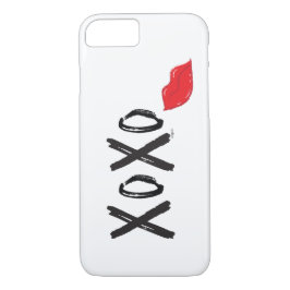 XoXo-Hugs-Kisses-met-Rode-Lips Case-Mate iPhone Case