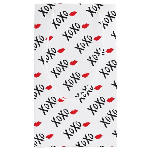 XoXo-Hugs-Kisses-met-Rode-Lips Klein Cadeauzakje (Achterkant)