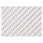 XoXo-Hugs-Kisses-met-Rode-Lips Tafelkleed (Voorkant (Horizontaal))