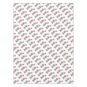 XoXo-Hugs-Kisses-met-Rode-Lips Tafelkleed (Voorkant)