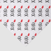 XoXo-Hugs-Kisses-met-Rode-Lips Tissuepapier (Detail)