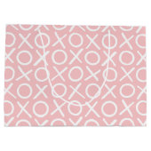 XOXO Hugs & Kisses Pastel Pink Brush Script Groot Cadeauzakje (Achterkant)