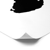 XOXO Hugs & Kisses | Penseeltypografie-Poster Poster (Hoek)