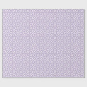 XOXO Hugs & Kisses Purple Valentine's Brush Script Cadeaupapier (Vlak)