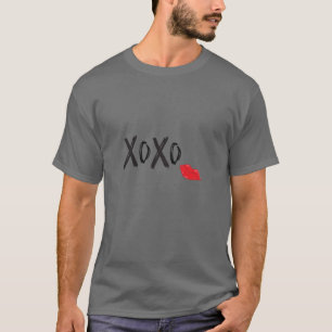 XoXo-Hugs-Kisses-Red-Lips Cool T-shirt