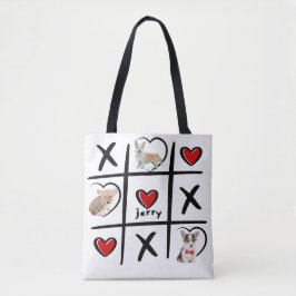 XOXO Huisdierliefhebber Foto's & Naam Tote Bag