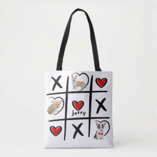 XOXO Huisdierliefhebber Foto's & Naam Tote Bag