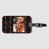 XOXO, ik hou van je! Bagagelabel Aangepaste foto (Voorkant (horizontaal))