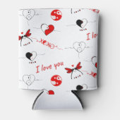 XOXO, ik hou van jou en van je hart Blikjeskoeler (Voorkant)