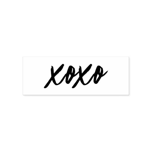 xoxo in moderne scripttypografie zelfinktende stempel (Design)